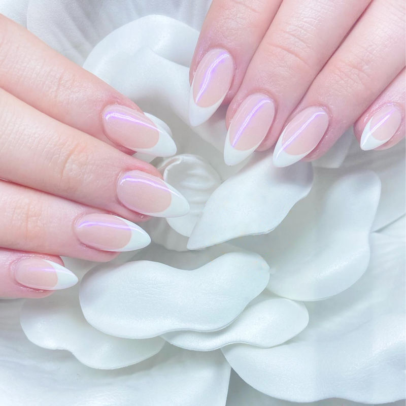 Pink & White Full Set / Overlay
